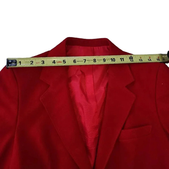 Worthington Blazer Jacket Womens Red Long Sleeve Two Button Single Breasted - Picture 7 of 9